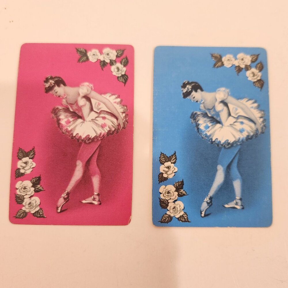 Vintage Card Swap Cards Ballerina *AS IS*